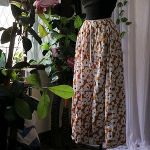 Floral Print Adjustable Pants