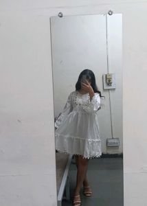 Linen Indo Western Dress