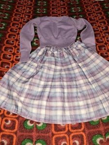 Cute Plaid Skirt & Top Set