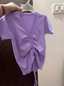 🧨NEW LAVENDER DRAWSTRING TOP- ONLY 130/-