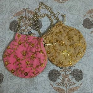 Set of 2 Potli bag