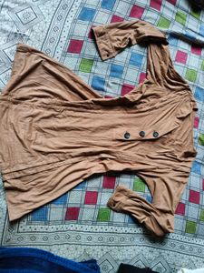 Brown Buttoned Dress