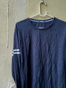 Black mens Striped T-Shirt