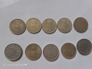 10ps Old ₹5 Coin