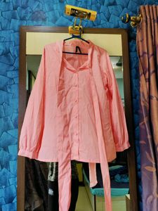 Pink Tie Up Top