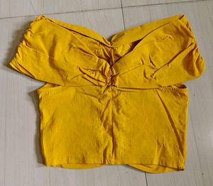 Off Shoulder Crop Top