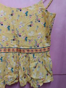 Yellow Floral Cami Top