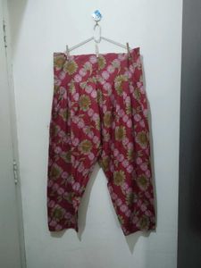 Pinky Red Floral Kurta Pyjama Dupatta Set