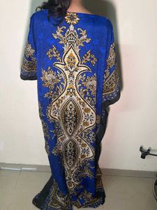 Vintage Blue Patterned Kaftan
