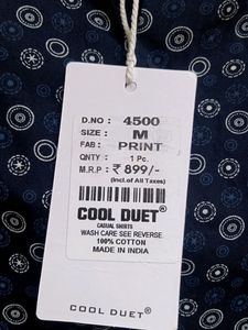 Cool Duet Printed Navy Blue Shirt For Boys, Men
