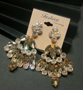 Glamorous Crystal Chandelier Earrings
