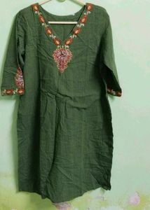 Green Simple Kurti For 99rs