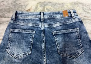 BARE Denim 26 inches Wide Leg Acid Wash Jeans
