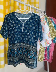 Floral Print Tunic Top