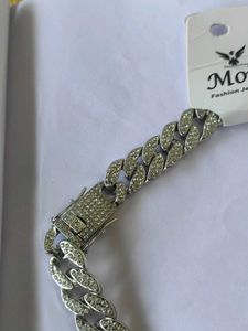 Cuban Link Chain Rhinestone Necklace