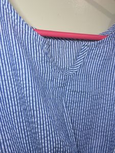 Blue Striped Dress