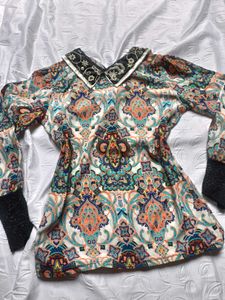 Y2K Paisley Print Top 🖤