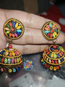 Multi Colour Jhumka