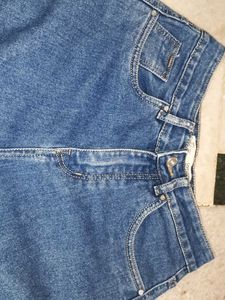 Dark Blue Wide Leg Jeans