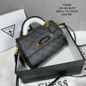 GUESS EMERA LOGO TOP HANDLE FLAP* SLING BAG
