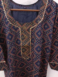 Bandhej Printed Festive Wear Kurti