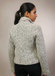 Stylish Girl's Fur Collar Jacket Size 12 -14