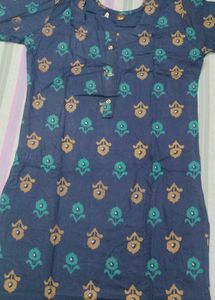Blue Printed Kurti - Brand New