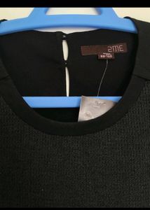Elegant Black Long Sleeve Top - 36 Size