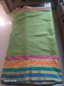 Cotton Saree With Stylish  Blouse.