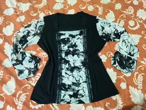 Net And Lace Work Beautiful Top