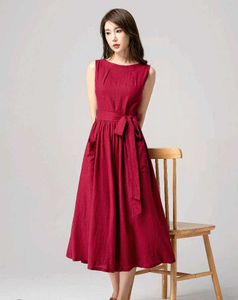 ZARA- Maroon Knee-Length Dress Blue POLKA DOTS