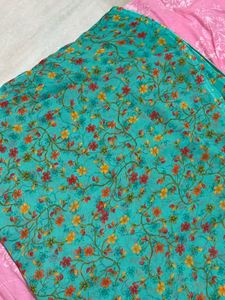 Floral elegant saree (without Blouse)