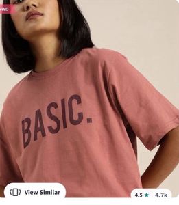 Basic Burgundy Graphic T-Shirt