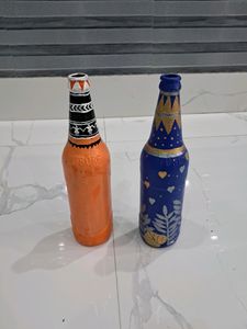 Two Bottle Art painting(240rs/850 coins for both)
