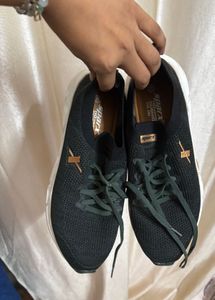 Sparx Black Sneakers