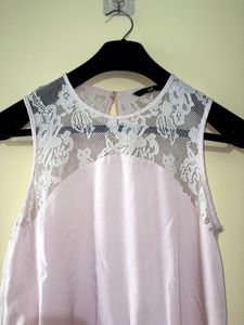 Pink Lace Detail Dress