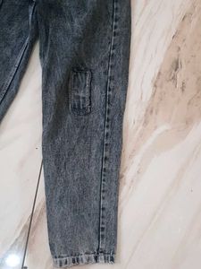 Acid Wash Patchwork Jeans
