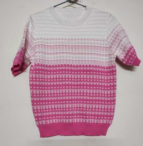 Pink Ombre Knit Top