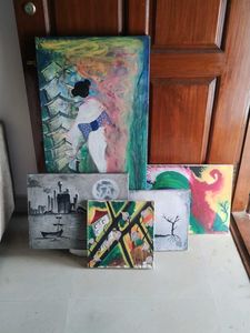 Canvas Painting For 5