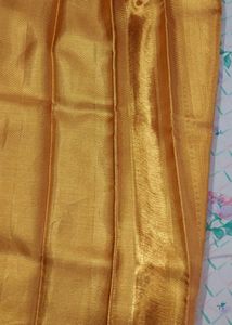 Pure Kanjivaram Golden Tissue Silk Saree