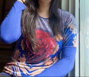 Unique Floral Print Top
