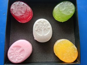 5 Organic Fruit Soaps@₹250