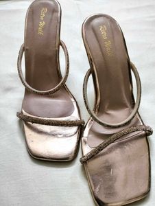 Elegant Copper Pencil Heels
