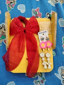 Hair Tie &amp; Earring Set