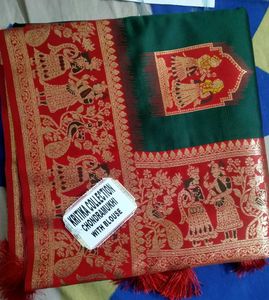Pure Silk Traditional Baluchari Saree