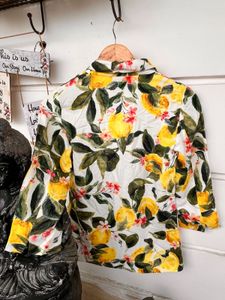 Orsay Lemon Print Blazer