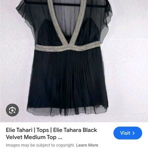 Elegant Black V-Neck Top