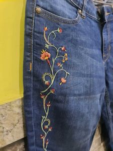 DNMX Embroidered Jeans