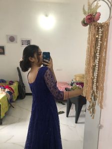 Dark Blue Anarkali