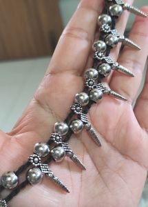 Silver Oxidized Choker